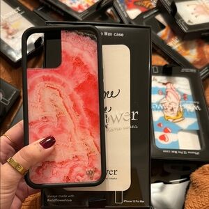 Wildflowers Pink Marble iPhone 12 Pro Max Case